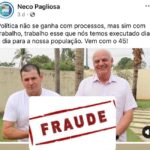 Neco Pagliosa tenta retirar matéria sobre seu Plano de Governo Fraudulento e perde na justiça