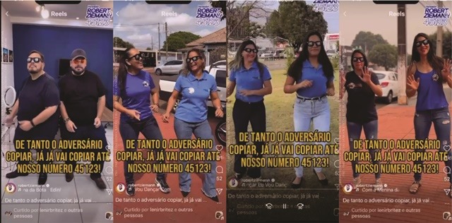 Servidores comissionados com altos salários fazem dancinha para pedir voto para presidente da Câmara