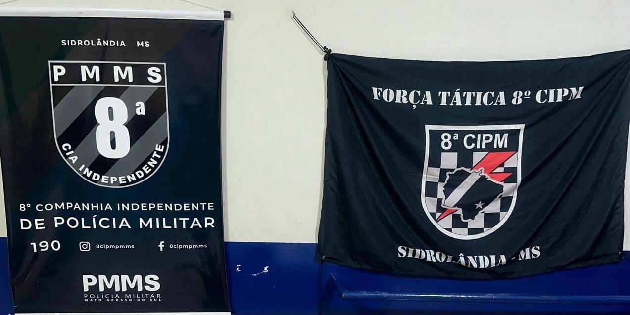 Na madrugada de ontem, a polícia militar de Sidrolândia prendeu um ladrão em flagrante no bairro São Bento.