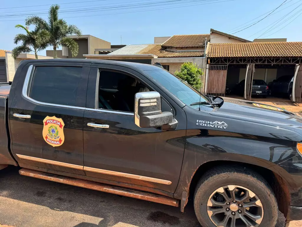 Juliano Ferro na Silverado de R$ 519 mil, apreendida nesta semana pela PF
