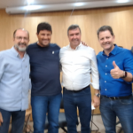 Prefeito eleito Rodrigo Basso se reuniu com o governador Eduardo Riedel para alinhar ações conjuntas