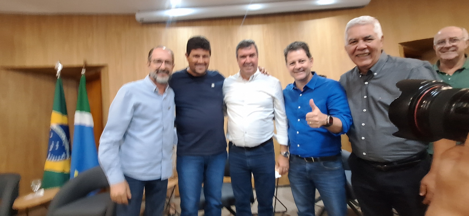 Prefeito eleito Rodrigo Basso se reuniu com o governador Eduardo Riedel para alinhar ações conjuntas