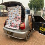DOF apreende carro carregado com cigarros contrabandeados do Paraguai