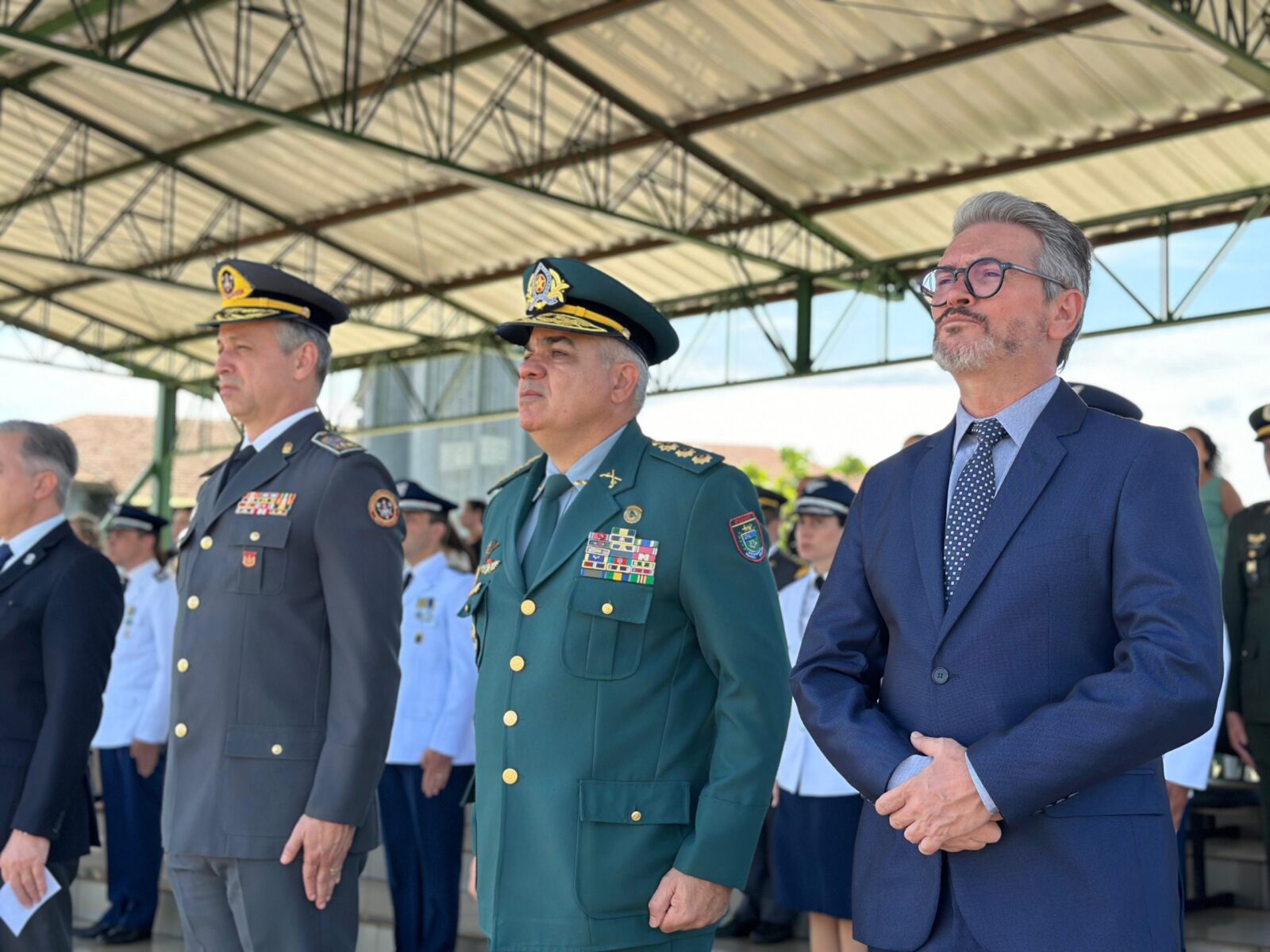 Delegado-Geral da Polícia Civil participa de solenidade na Base Aérea de Campo Grande, em homenagem ao Dia do Aviador