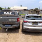 Dupla que seguia com veículo furtado de Minas Gerais para o Paraguai é presa pelo DOF em Amambai