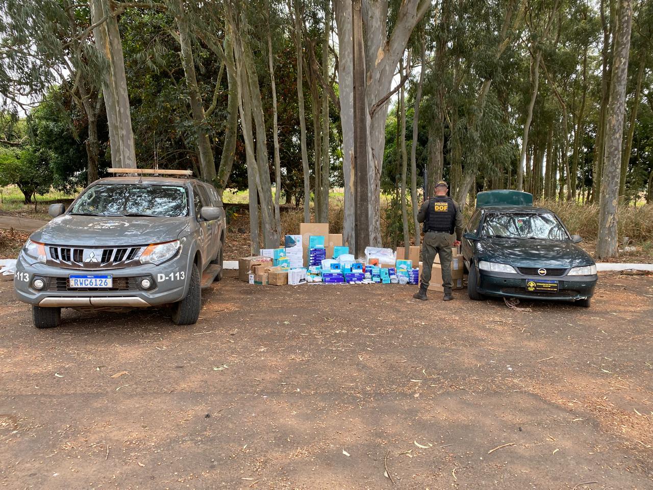 Eletrônicos ilegais que seguiam para São Paulo são apreendidos pelo DOF na região de Ponta Porã