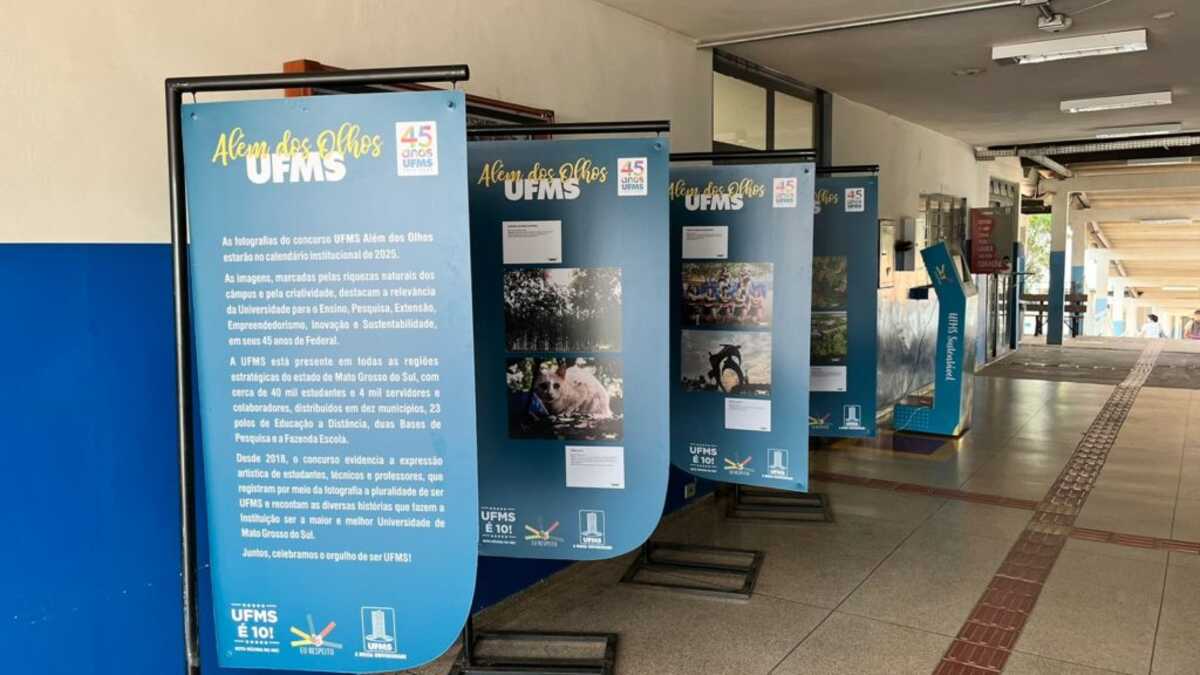 Exposições "UFMS 45 Anos" e "Além dos Olhos" chegam a Aquidauana