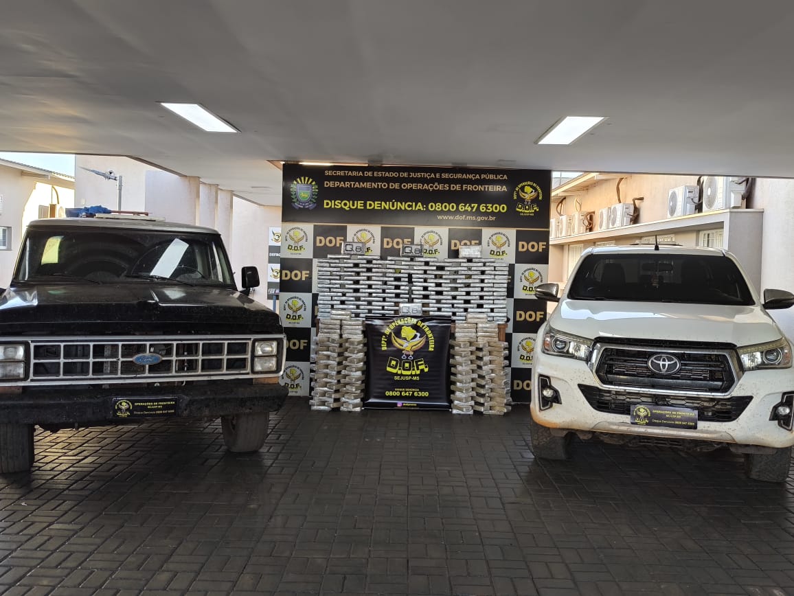 Carga milionária de drogas é apreendida pelo DOF em Ponta Porã