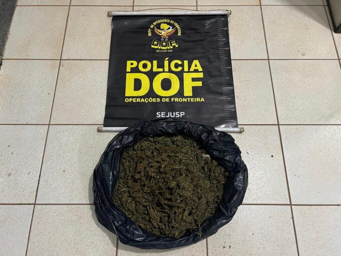 Homem que seguia com droga para reserva indígena é preso pelo DOF em Amambai