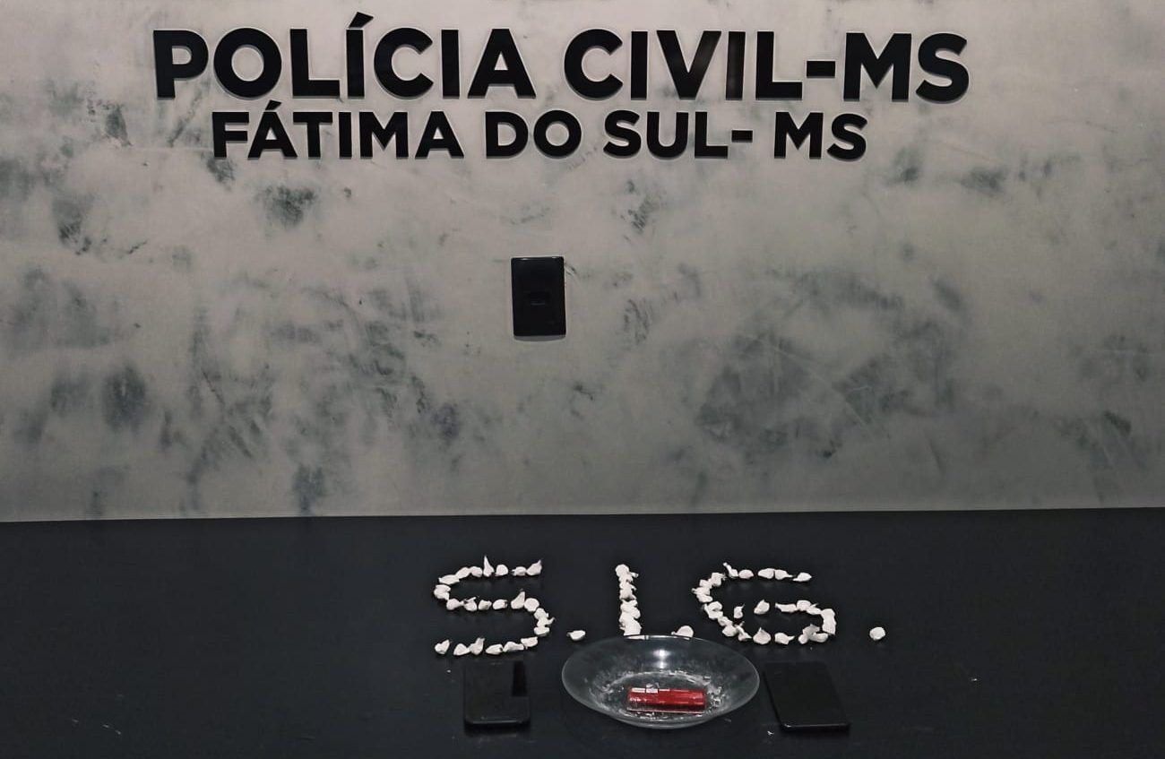 Operação da Polícia Civil prende casal de traficantes em Fátima do Sul