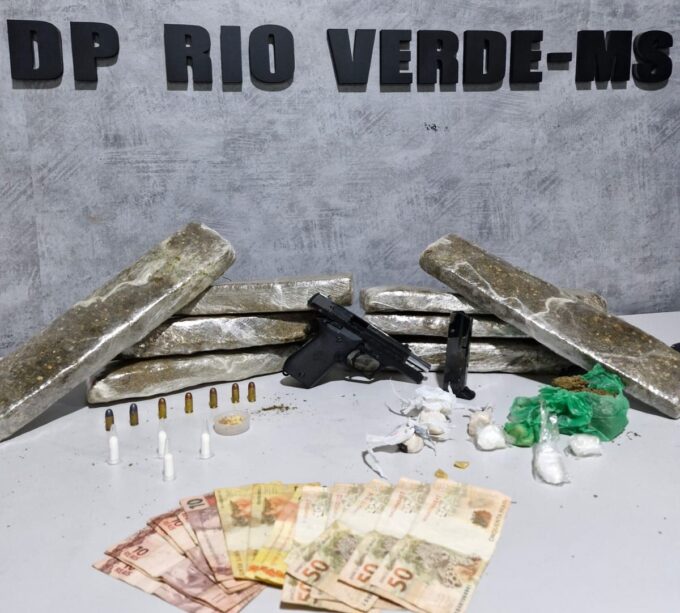 Polícia Civil prende duas pessoas envolvidas com tráfico de drogas e receptação em Rio Verde