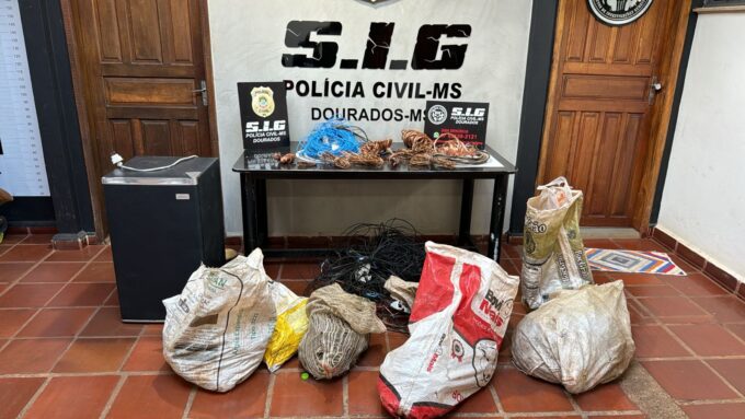 Polícia Civil prende suspeitos de furto de fios que deixaram mais de 30 mil pessoas sem água em Dourados