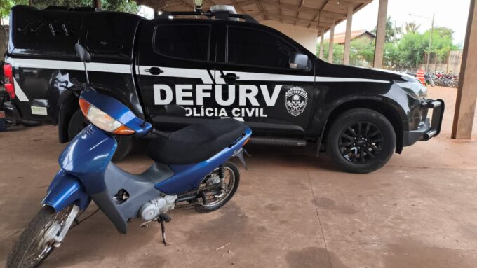 Polícia Civil recupera motocicleta furtada no centro da Capital e identifica autor