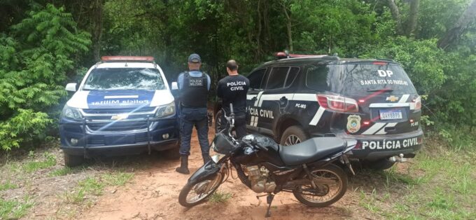 Polícia Civil recupera motocicleta furtada no último final de semana em Santa Rita do Pardo