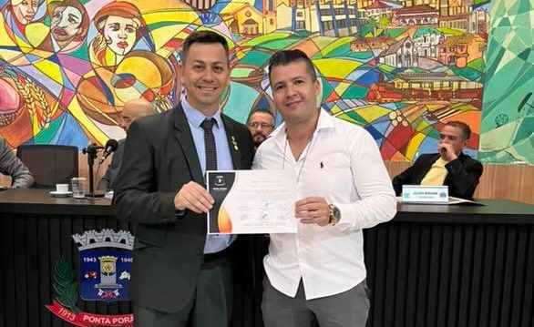 Policial civil é homenageado pela Câmara Municipal de Ponta Porã por prisão de autor de feminicídio