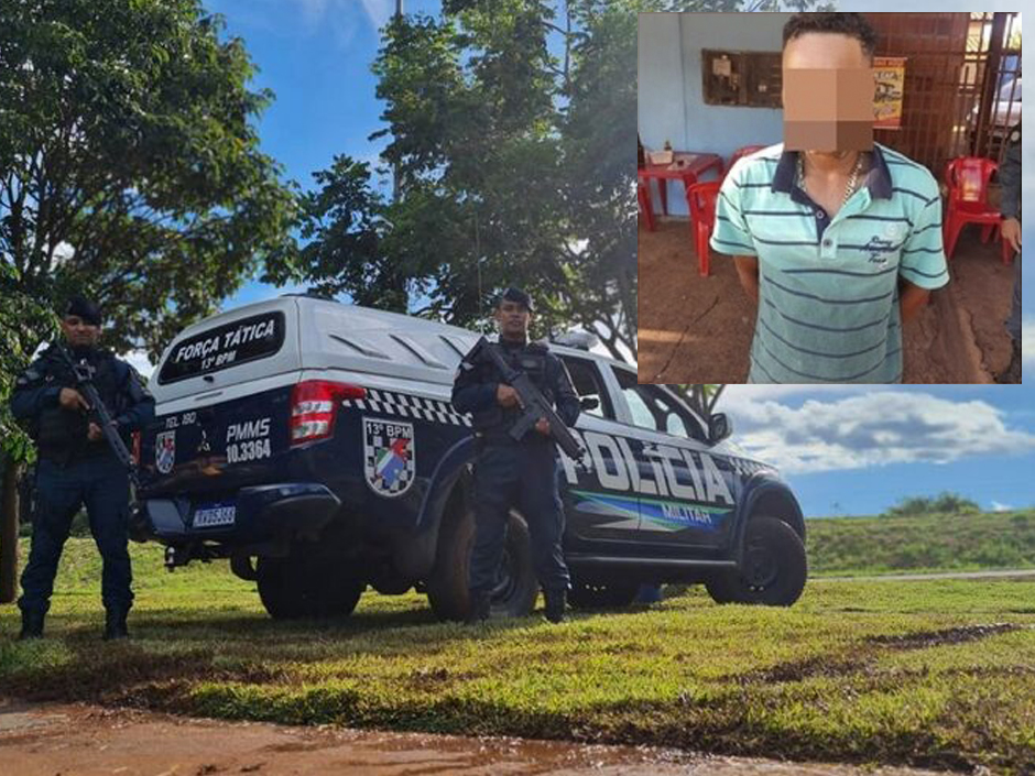 Jovem foragido ‘agenda’ briga em frente ao quartel e é preso em Sidrolândia