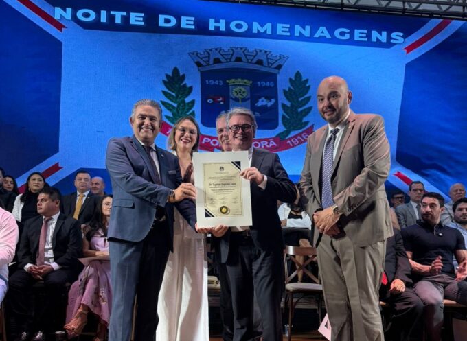 Delegado-Geral da Polícia Civil recebe título de Cidadão Pontaporanense e destaca sua história na fronteira