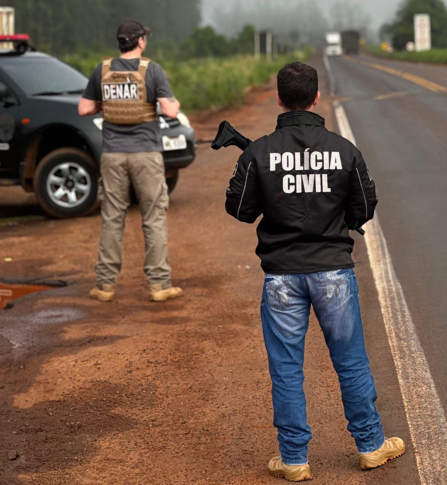 Durante fiscalização na rodovia em Campo Grande, Polícia Civil prende motorista de carreta por tráfico de drogas