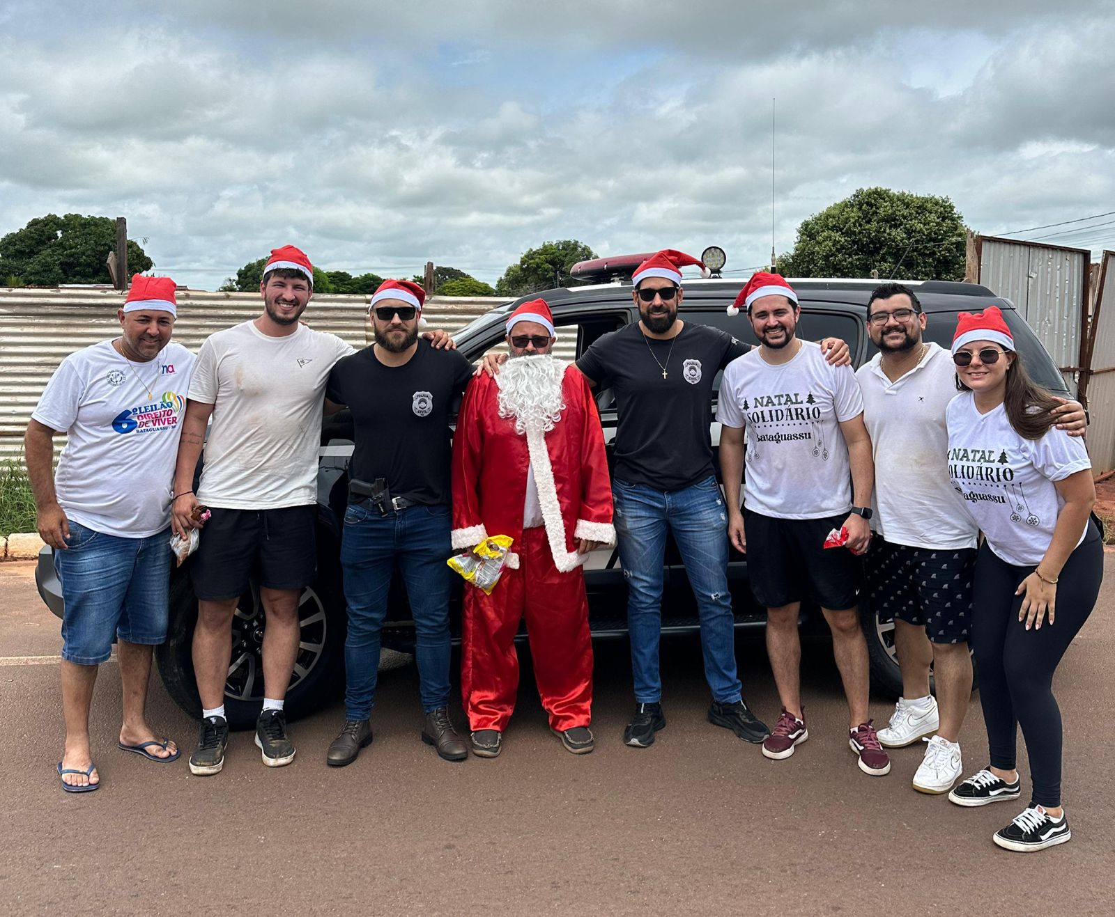 Polícia Civil e Forças de Segurança participam, em Bataguassu, do Natal Solidário 2024 em apoio a grupo social local