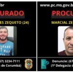 Polícia Civil pede apoio da população para localizar autores de duplo homicídio ocorrido em Corumbá