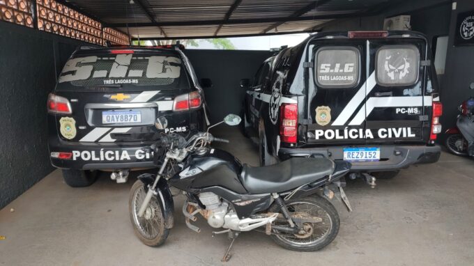 Polícia Civil recupera motocicleta subtraída e identifica os autores do furto e da receptação em Três Lagoas