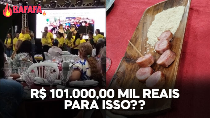Encerramento das festividades do projeto 60+ é marcado por alto valor gasto e comida imprópria: “tem idosos aqui que nem dentes tem”