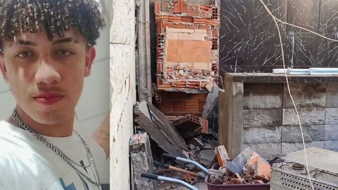 Amigos tentam consolar mãe de adolescente morto soterrado em Dourados