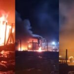 Incêndio destrói ônibus de transporte de trabalhadores de frigorífico em Sidrolândia