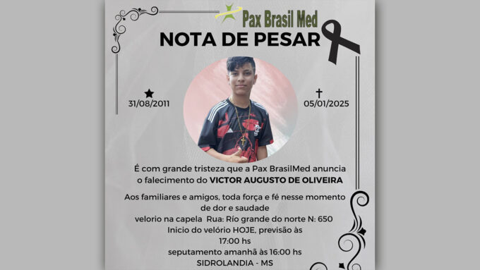 Velório de jovem que morreu afogado em lagoa tentando salvar amiga será hoje na capela da Pax Brasil Med
