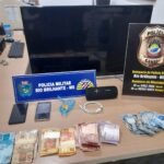 Ação Conjunta das policias em Rio Brilhante fecha de boca de fumo, recupera objeto furtado e prende 3 pessoas por tráfico de drogas