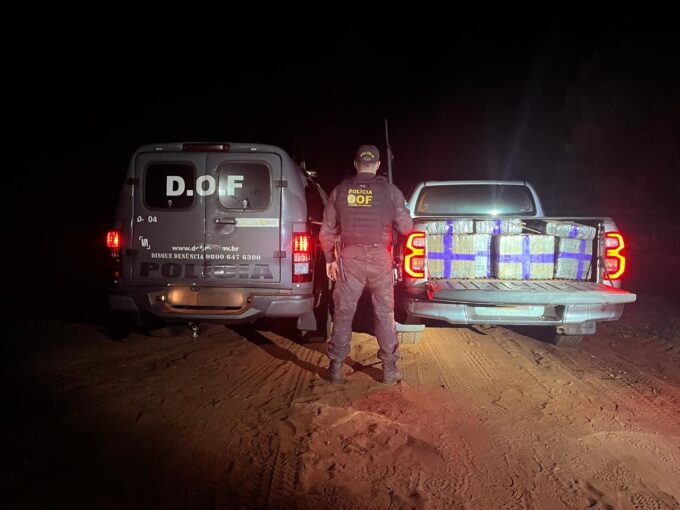 Ação integrada entre DOF e PM de Eldorado resulta na apreensão de mais 1.200 quilos de maconha