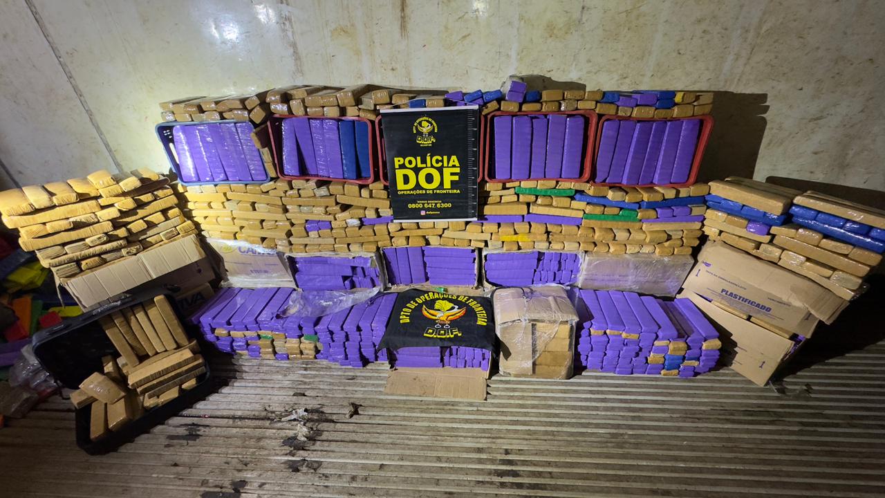 DOF apreende uma tonelada e meia de maconha em residência que servia de entreposto de drogas na Capital