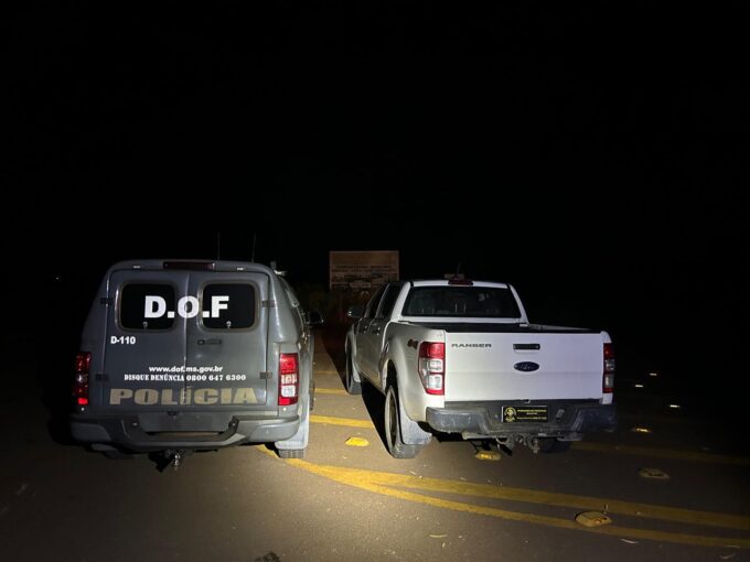 DOF recupera caminhonete roubada na semana passada no Estado de São Paulo