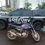 Em Campo Grande, Polícia Civil apreende motocicleta com sinais identificadores adulterados