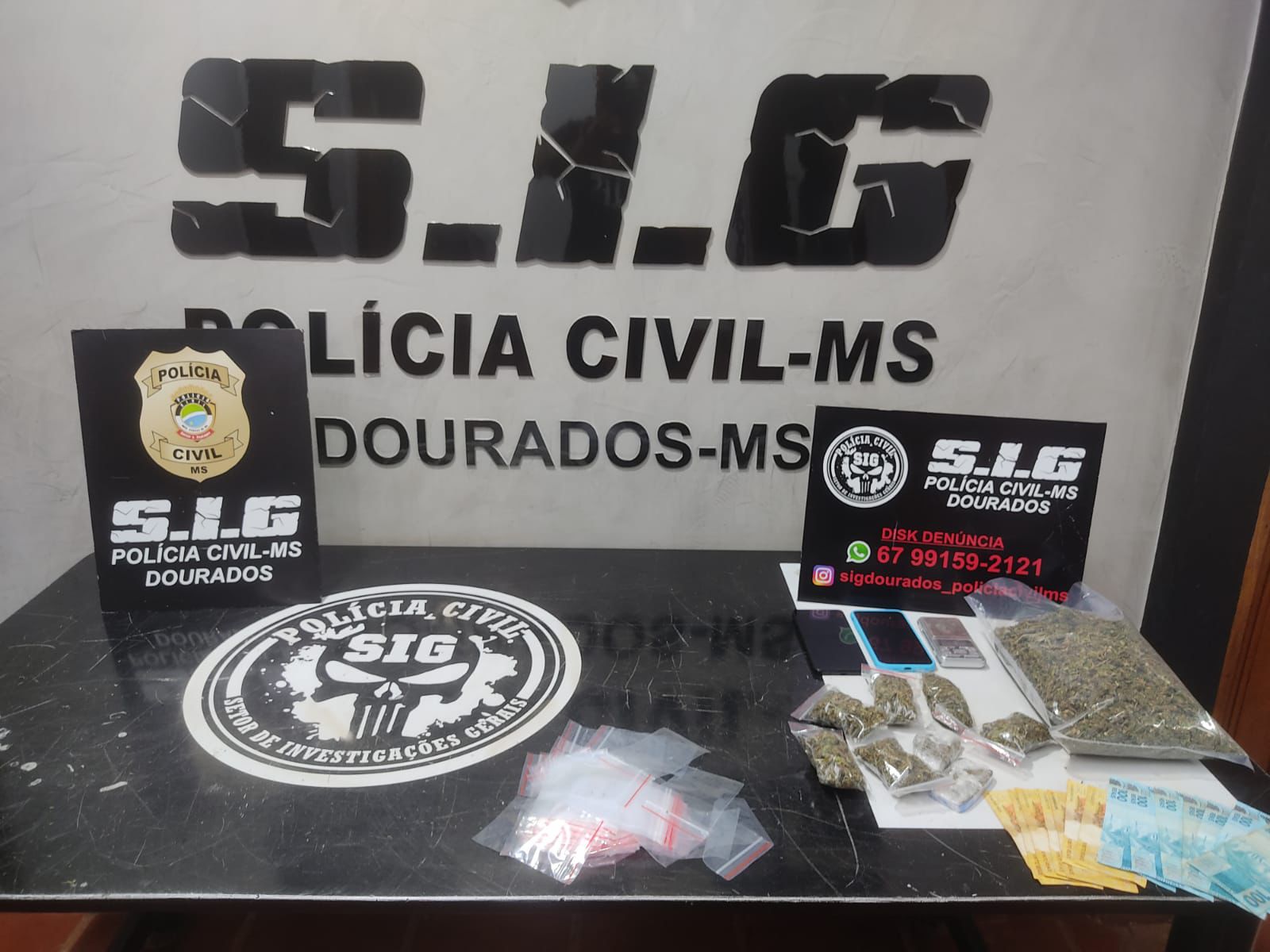 Polícia Civil prende suspeito de tráfico de drogas no bairro Jardim Pantanal em Dourados