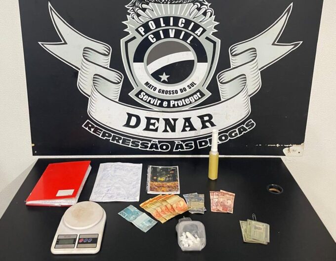 Policiais civis prendem 2 em flagrante e fecham ponto de venda de drogas no Jardim Aeroporto