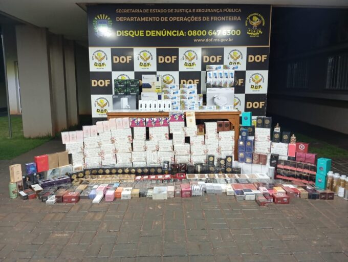 Veículo com produtos de contrabando e descaminho é apreendido pelo DOF em Maracaju