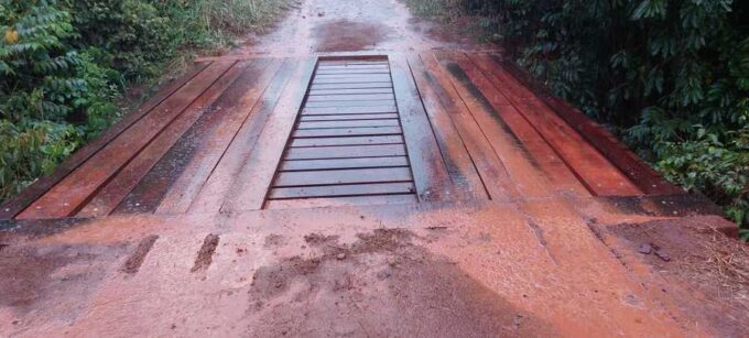 Ponte do assentamento Jibóia é reformada em ação conjunta com a Secretaria de Obras