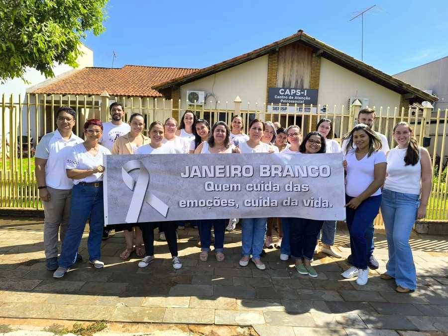 Sidrolândia promove ação de conscientização sobre saúde mental em alusão à campanha “Janeiro Branco”