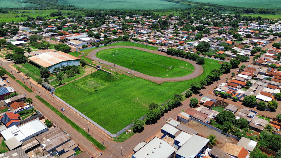 Pista de atletismo do estádio Sotero Zarate abre para o público em Sidrolândia