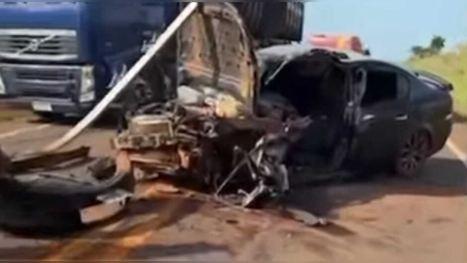 Motorista fica em estado grave em acidente na MS-162, entre Sidrolândia e Maracaju