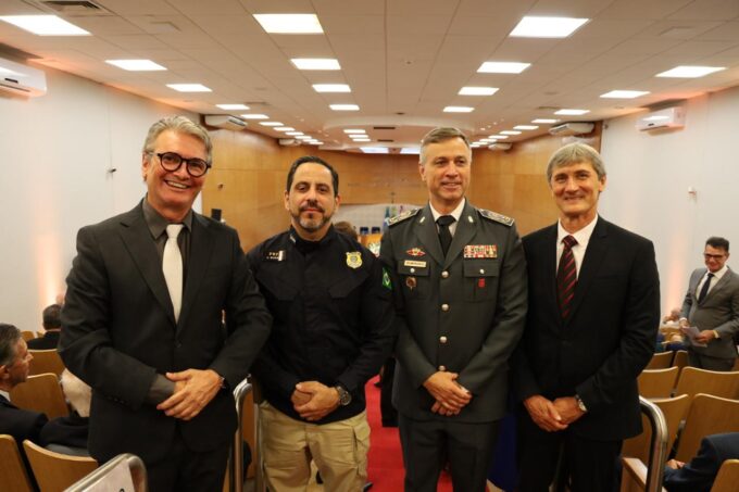 Delegado-Geral da Polícia Civil participa da posse da nova administração dos desembargadores do TJMS