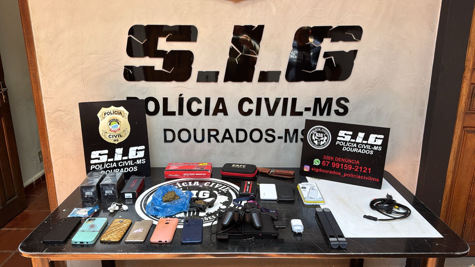 Em Dourados, Polícia Civil esclarece furto a loja de celulares e fecha boca de fumo no bairro Cachoeirinha