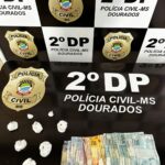 Mulher de 62 anos apontada como responsável por ponto de venda de drogas é presa em flagrante pela Polícia Civil em Dourados
