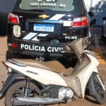 Polícia Civil apreende adolescente em flagrante e recupera moto furtada em Três Lagoas