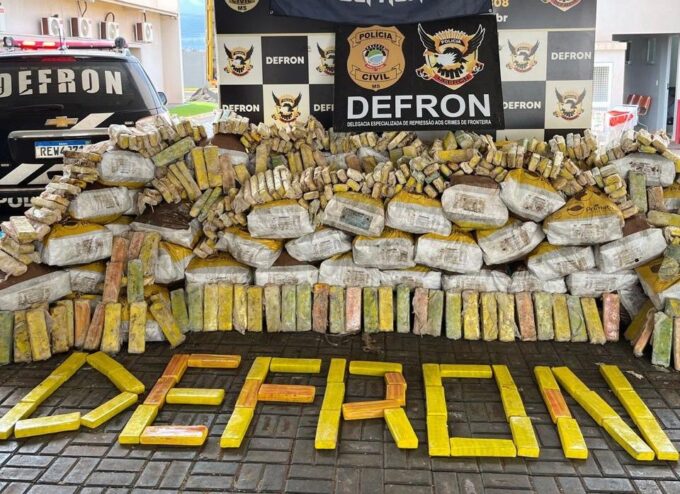 Policiais civis apreendem mais de 3,5 toneladas de maconha após acidente na rodovia MS-160