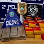 Polícias Civil e Militar prendem dois homens por tráfico de drogas em Costa Rica