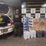 Veículo carregado com cigarros ilegais é apreendido pelo DOF na Laguna Carapã