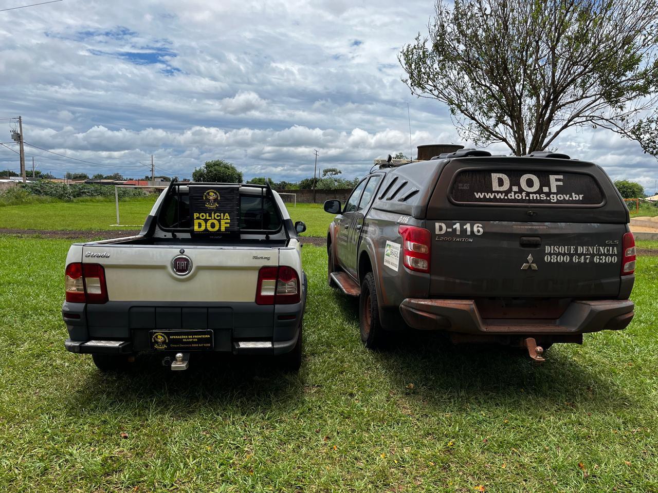 Veículo que seguia para Maracaju e cem telefones celulares escondidos na lataria são apreendidos pelo DOF em Ponta Porã