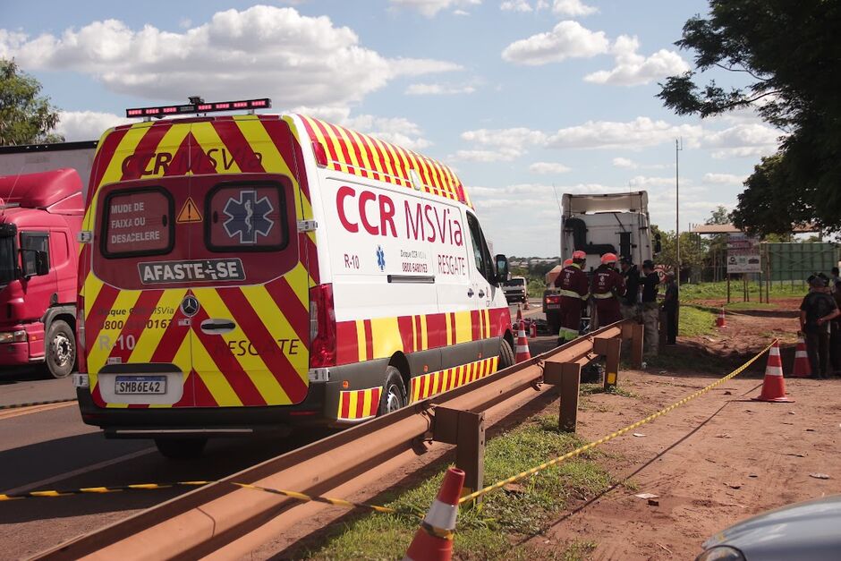 Idosa morre em capotamento na BR-163, em Campo Grande